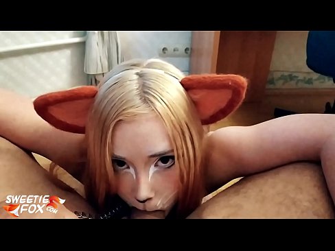 ❤️ Kitsune आफ्नो मुखमा डिक र कम निल्यो ❌ सेक्स ☑